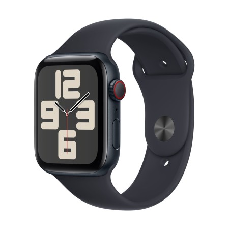 Apple Watch SE (2ª Gen) 2024 GPS + Cellular 44mm Aluminio y Correa Deportiva Negro (Midnight) - Talla M/L