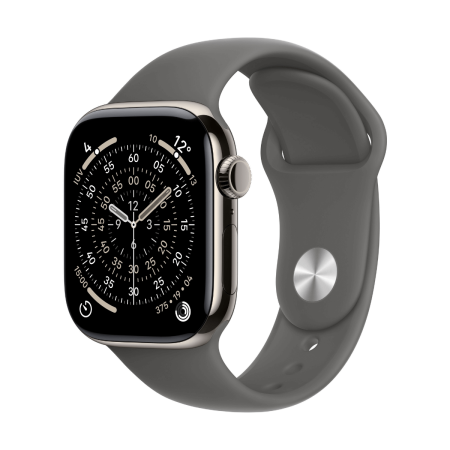 Apple Watch Series 11 GPS + Cellular 46mm Titanio Natural y Correa Sport Band Gris Piedra - Talla M/L