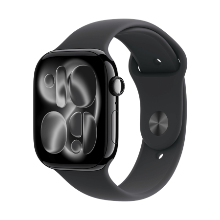 Apple Watch Series 11 GPS + Cellular 46mm Aluminio Negro Azabache y Correa Sport Band Negra - Talla M/L