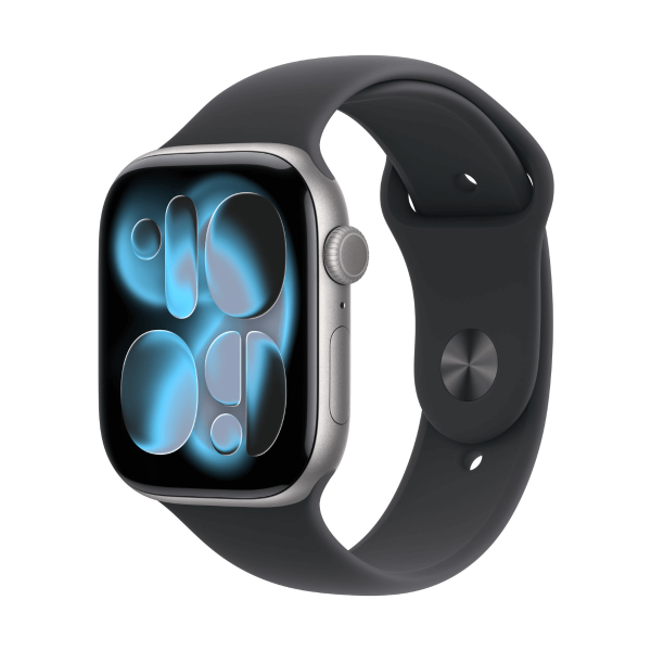 Apple Watch Series 11 GPS 46mm Aluminio Gris espacial y Correa Sport Band Negra - Talla M/L