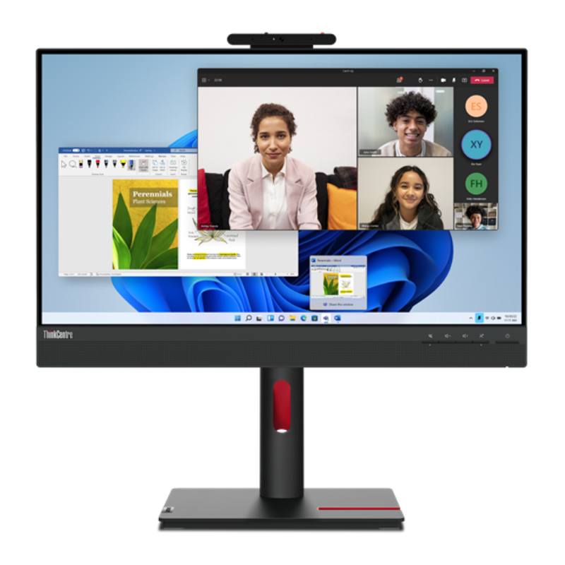 Lenovo ThinkCentre Tiny-In-One 24 pantalla para PC 60,5 cm (23.8″) 1920 x 1080 Pixeles Full HD LCD Pantalla táctil Negro