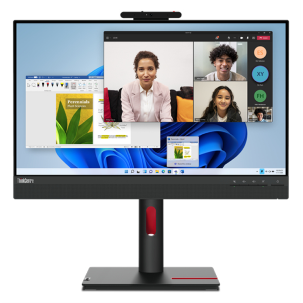 Lenovo ThinkCentre Tiny-In-One 24 pantalla para PC 60,5 cm (23.8″) 1920 x 1080 Pixeles Full HD LCD Pantalla táctil Negro