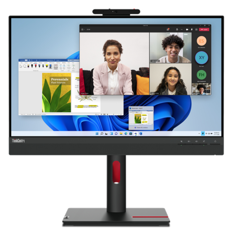 Lenovo ThinkCentre Tiny-In-One 24 pantalla para PC 60,5 cm (23.8″) 1920 x 1080 Pixeles Full HD LCD Pantalla táctil Negro