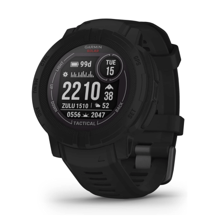 Garmin Instinct 2 Solar Tactical Edition GPS 45mm Smartwatch Negro (Black)