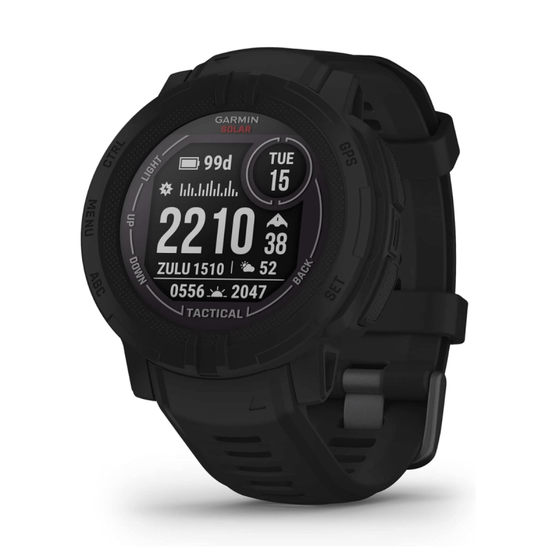 Garmin Instinct 2 Solar Tactical Edition GPS 45mm Smartwatch Negro (Black)