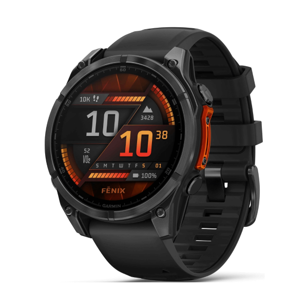 Garmin Fénix 8 AMOLED 47mm GPS Gris con Correa de Silicona Negra