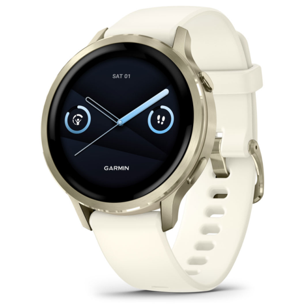 Garmin Venu 4 3,05 cm (1.2″) AMOLED 41 mm Digital 390 x 390 Pixeles Pantalla táctil Oro Wifi GPS (satélite)
