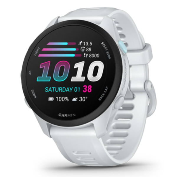Garmin Forerunner 70 3,05 cm (1.2″) AMOLED 43 mm Digital 390 x 390 Pixeles Pantalla táctil Blanco GPS (satélite)
