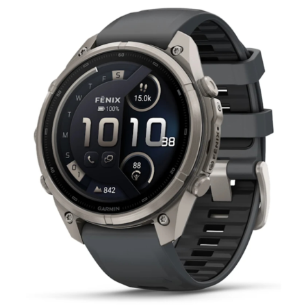 Garmin fenix 9 Pro 3,56 cm (1.4″) AMOLED 47 mm Digital 454 x 454 Pixeles Pantalla táctil 4G Titanio Wifi GPS (satélite)