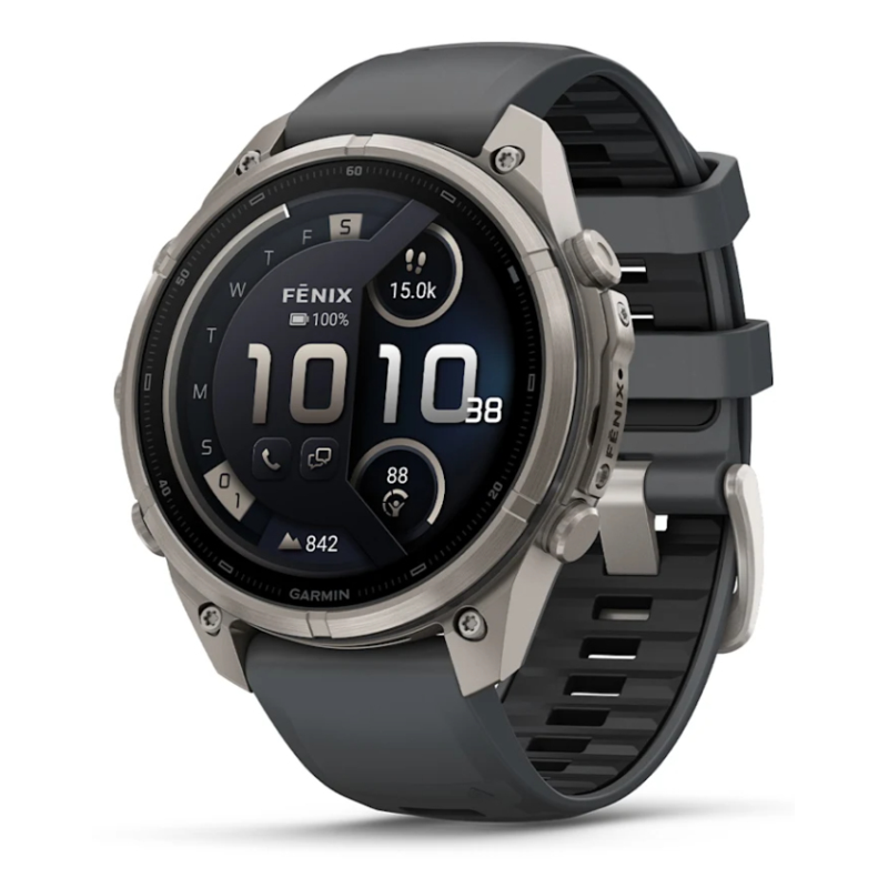 Garmin fenix 9 Pro 3,56 cm (1.4″) AMOLED 47 mm Digital 454 x 454 Pixeles Pantalla táctil 4G Titanio Wifi GPS (satélite)
