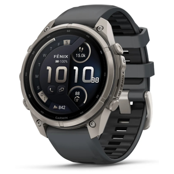 Garmin fenix 9 Pro 3,56 cm (1.4″) AMOLED 47 mm Digital 454 x 454 Pixeles Pantalla táctil 4G Titanio Wifi GPS (satélite)