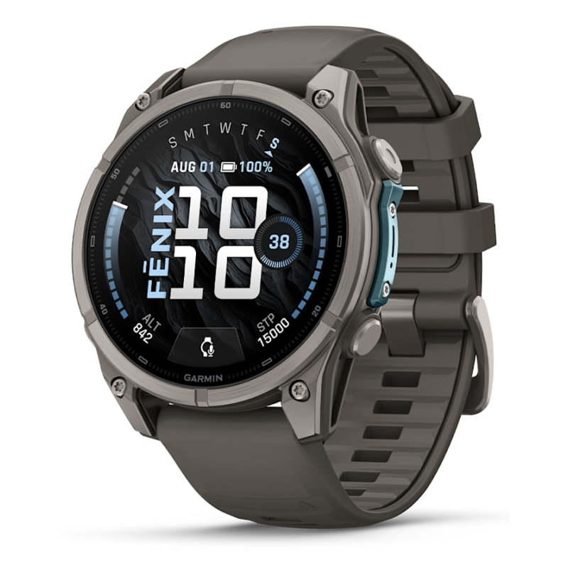 Garmin fenix 9 3,56 cm (1.4″) AMOLED 47 mm Digital 454 x 454 Pixeles Pantalla táctil Titanio Wifi GPS (satélite)