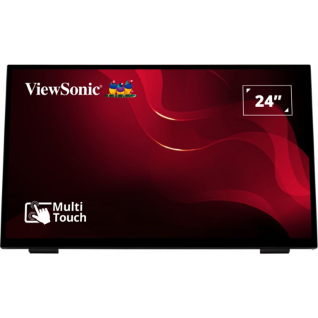 Viewsonic TD2465 pantalla de señalización Panel plano interactivo 61 cm (24″) LED 250 cd / m² Full HD Negro Pantalla táctil
