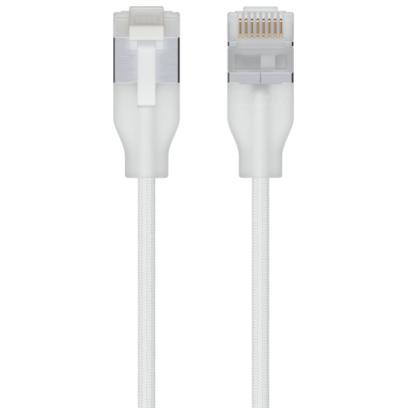 Ubiquiti UACC-Cable-Patch-EL-C6A-1M-W cable de red Translúcido, Blanco Cat6a Alrededor