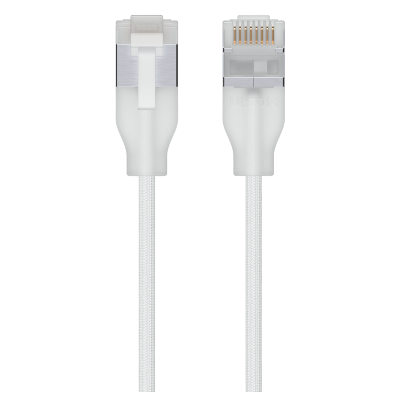 Ubiquiti UACC-Cable-Patch-EL-C6A-3M-W cable de red Translúcido, Blanco Cat6a Alrededor