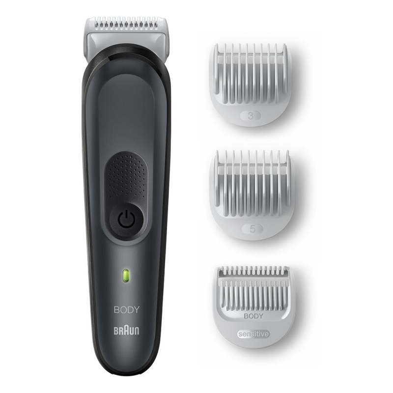 Braun Series 3 BG3350 afeitadora corporal Negro, Gris