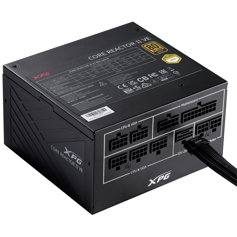 XPG COREREACTOR II VE 650W unidad de fuente de alimentación 24-pin ATX ATX Negro