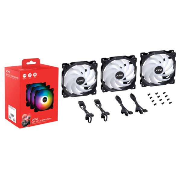 XPG VENTO 120 ARGB PWM Carcasa del ordenador Ventilador 12 cm 3 pieza(s)