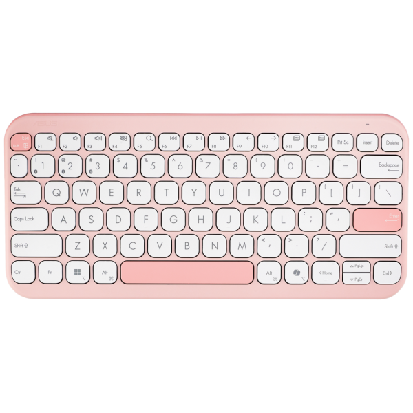ASUS Marshmallow Keyboard KW100 teclado Hogar Bluetooth QWERTY Rosa