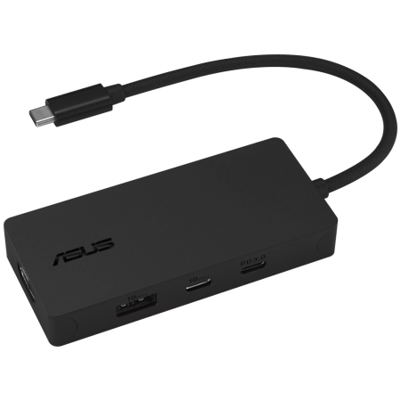 ASUS 4 in 1 USB-C Dock DC110 Alámbrico USB 3.2 Gen 2 (3.1 Gen 2) Type-C Negro