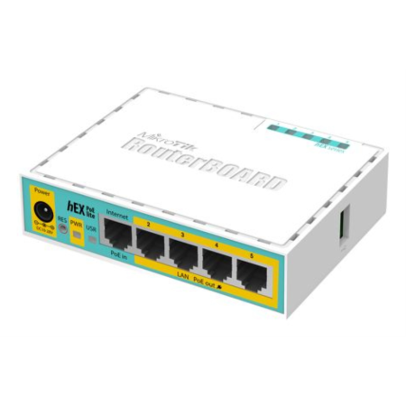 Mikrotik hEX PoE lite router Ethernet rápido Blanco