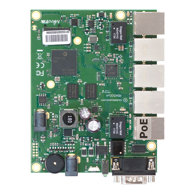 Mikrotik RB450Gx4 router Gigabit Ethernet Verde