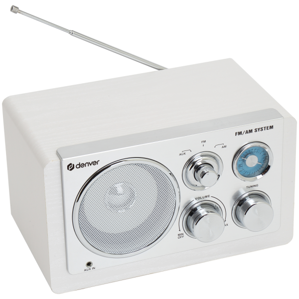 Denver TR-63W radio Analógica Blanco