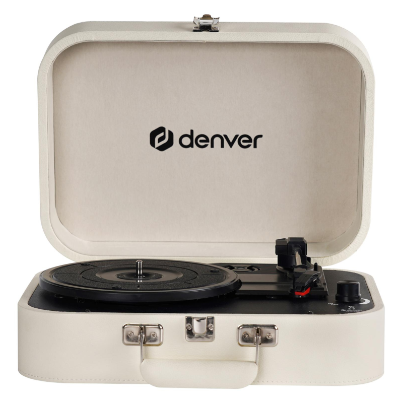 Denver VPL-130 Tocadiscos de tracción directa Beige Automático