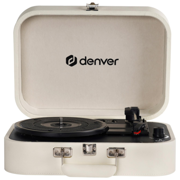 Denver VPL-130 Tocadiscos de tracción directa Beige Automático