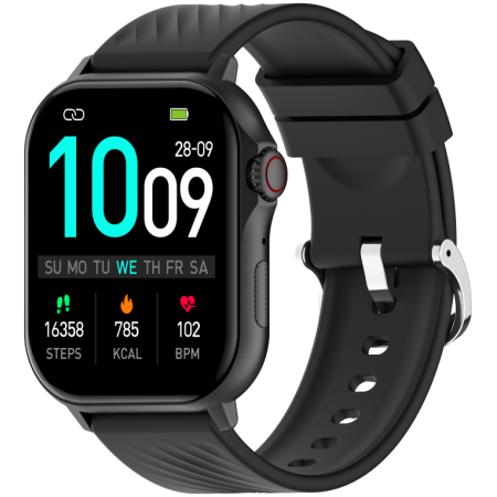 Denver SWG-159B Relojes inteligentes y deportivos 5,41 cm (2.13″) AMOLED Digital Pantalla táctil Negro GPS (satélite)