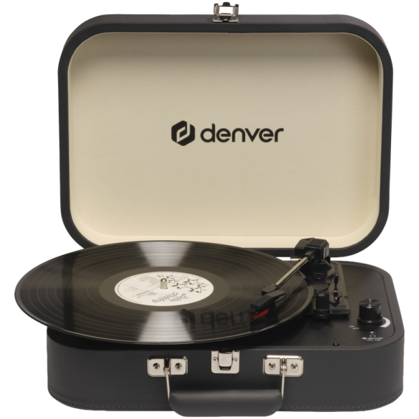 Denver VPL-130DGR tocadisco Tocadiscos de tracción directa Negro Semiautomático