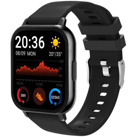 Denver SWC-176B Relojes inteligentes y deportivos 4,6 cm (1.81″) TFT Digital Pantalla táctil Negro