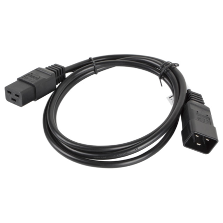 Lanberg CA-C19E-10CC-0018-BK cable de transmisión Negro 1,8 m C19 acoplador C20 acoplador