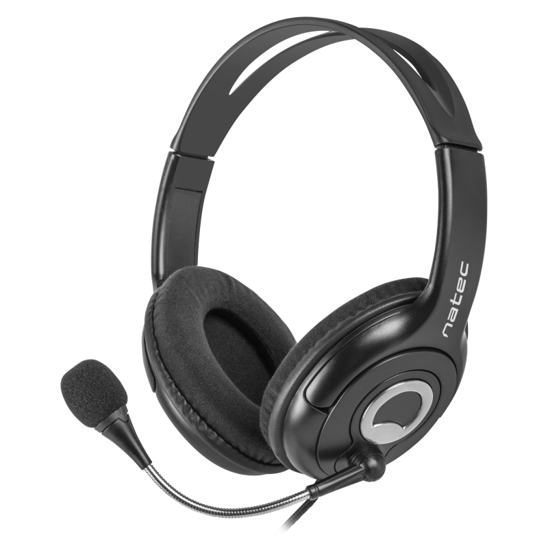 NATEC Bear 2 Auriculares Alámbrico Diadema Negro