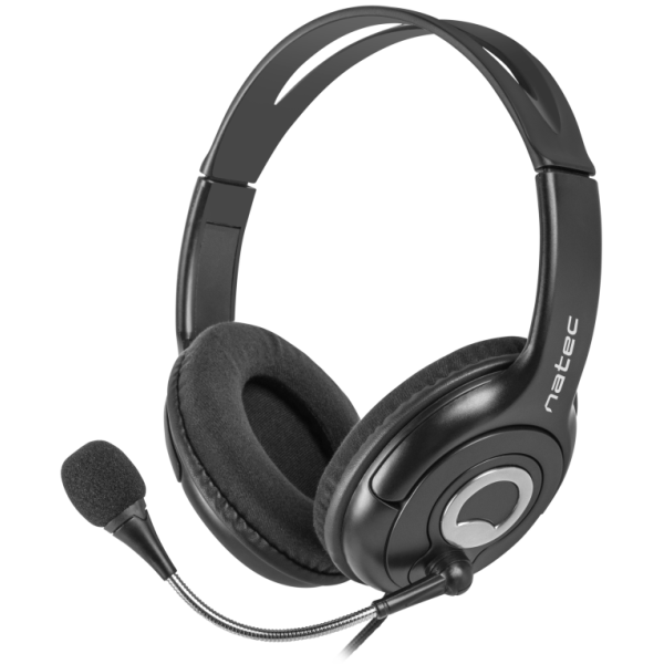 NATEC Bear 2 Auriculares Alámbrico Diadema Negro