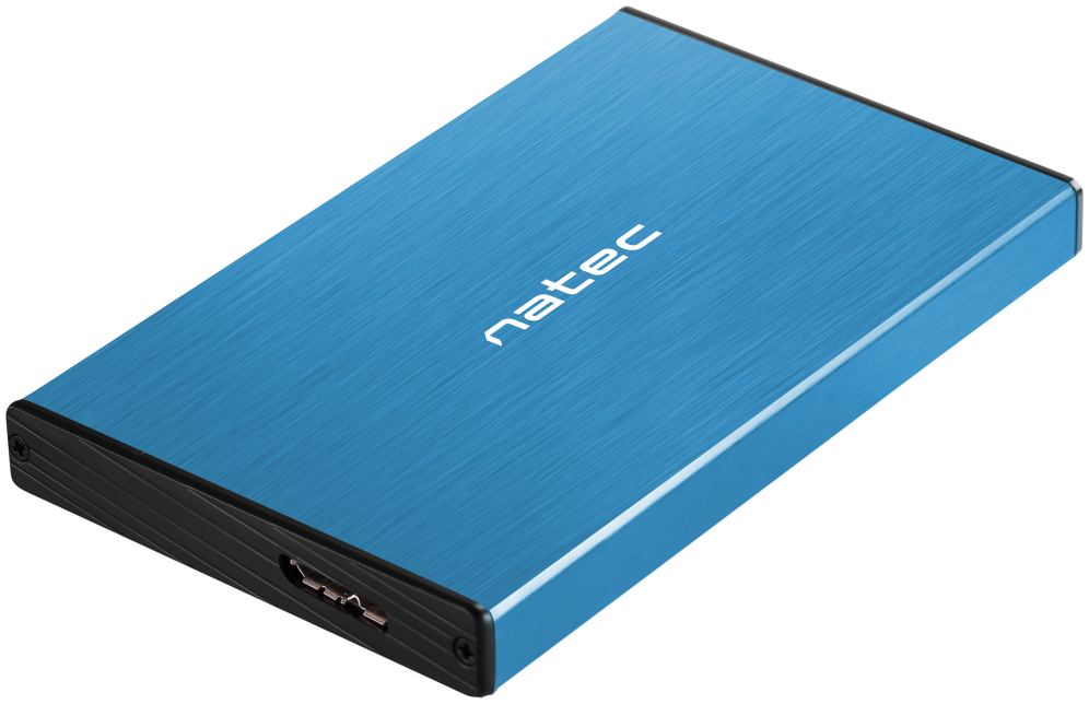 NATEC Rhino GO Carcasa de disco duro/SSD Azul 2.5″