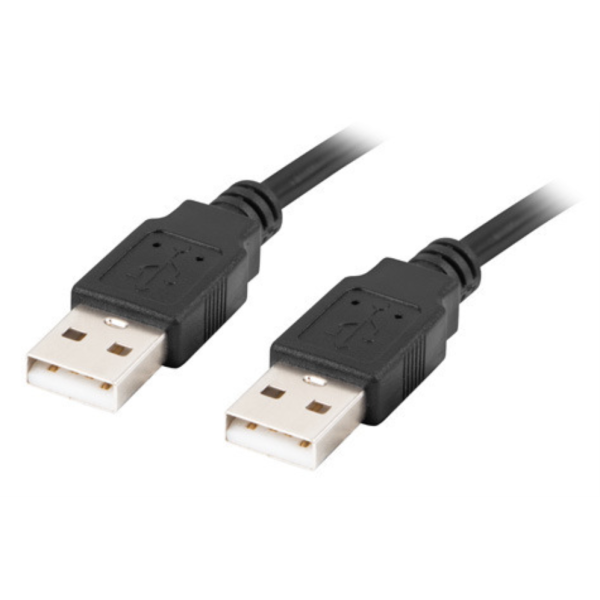 Lanberg CA-USBA-20CU-0018-BK cable USB USB 2.0 1,8 m Negro