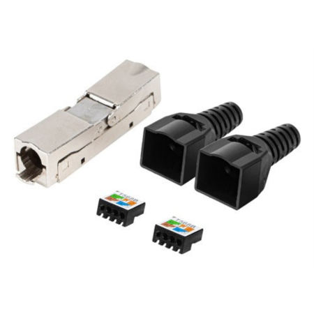 Lanberg PL2S6-6000TL conector RJ-45 Negro