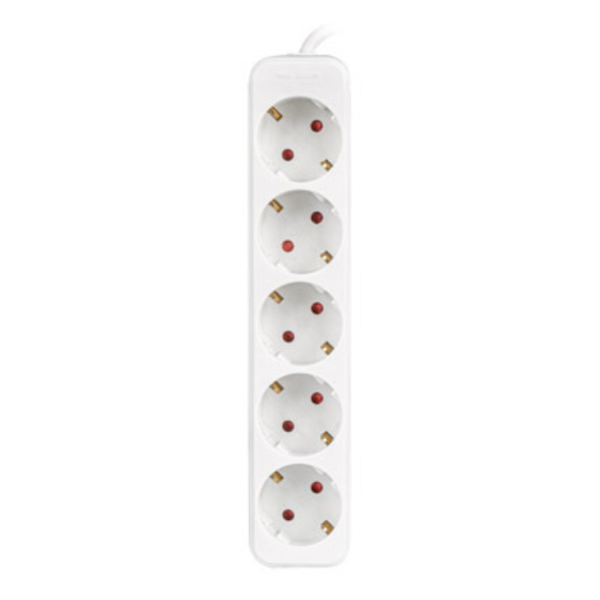 Lanberg PS0-05F-0150-W base múltiple 1,5 m 5 salidas AC Interior Blanco