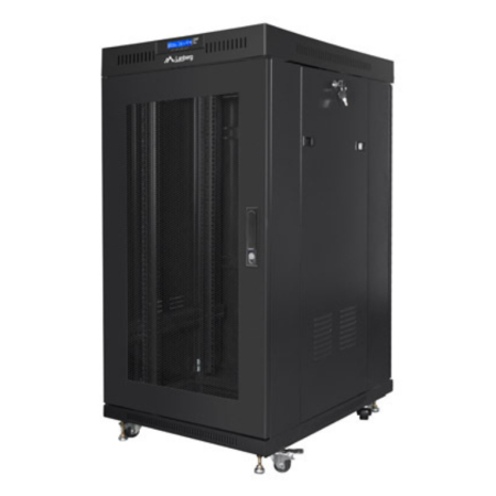 Lanberg FF01-8822-23BL armario rack 22U Rack o bastidor independiente Negro