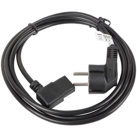 Lanberg CA-C13C-12CC-0030-BK cable de transmisión Negro 3 m CEE7/7 IEC 320