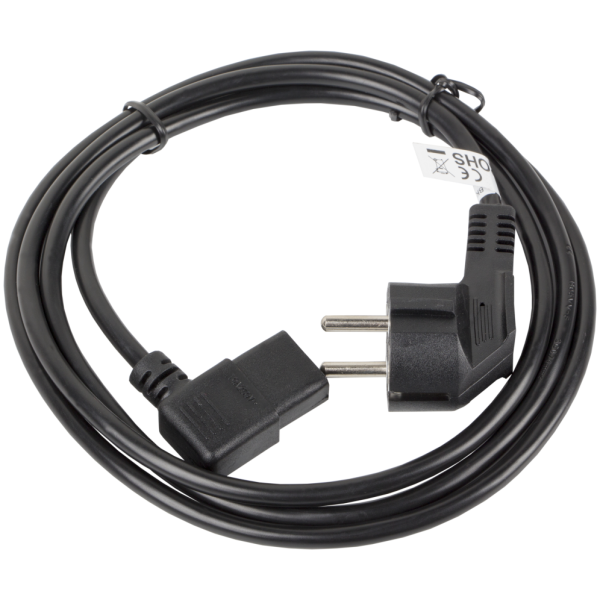 Lanberg CA-C13C-12CC-0030-BK cable de transmisión Negro 3 m CEE7/7 IEC 320