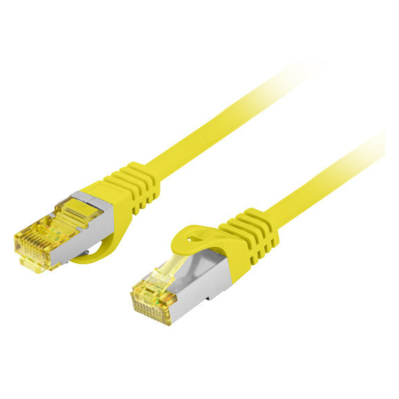 Lanberg PCF6A-10CU-0050-Y cable de red Amarillo 0,5 m Cat6a S/FTP (S-STP)