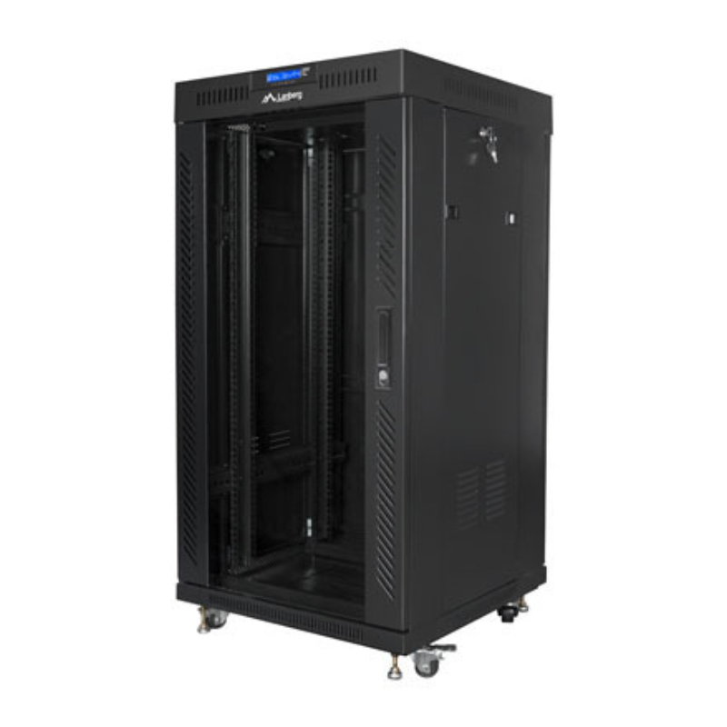 Lanberg FF01-6622-12BL armario rack 22U Rack o bastidor independiente Negro