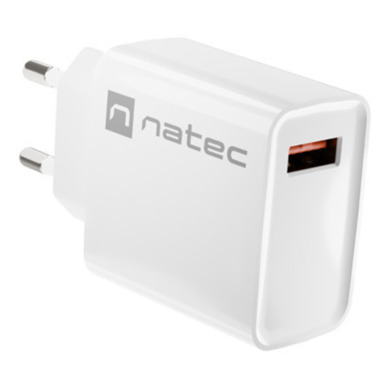 NATEC RIBERA Universal Blanco Corriente alterna Carga rápida Interior