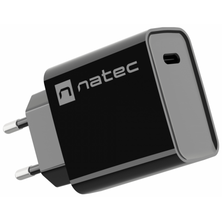 NATEC RIBERA Universal Negro Corriente alterna Carga rápida Interior