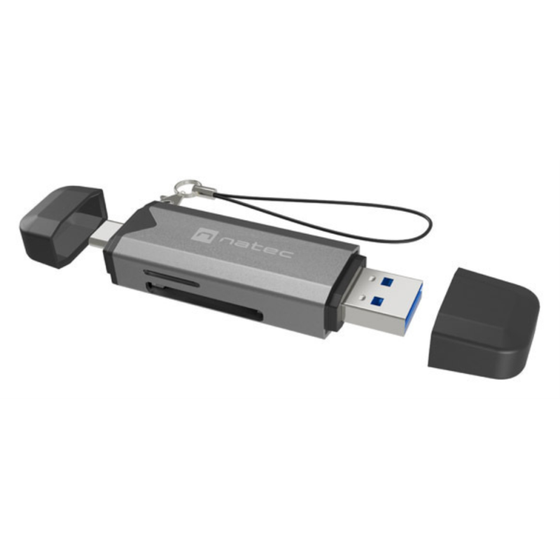 NATEC NCZ-2262 lector de tarjeta USB 3.1 Interno Negro, Gris Oscuro