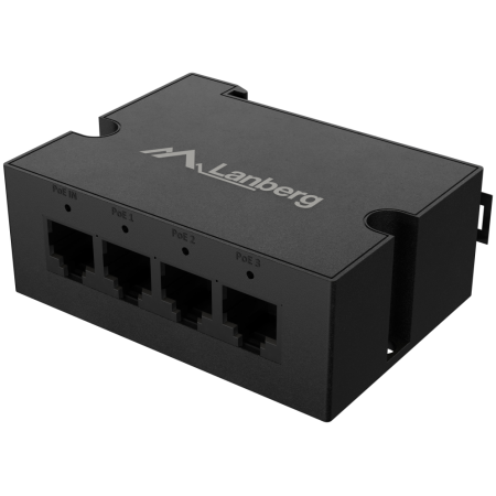 Lanberg DIN-GE4-BT-90W adaptador e inyector de PoE Gigabit Ethernet