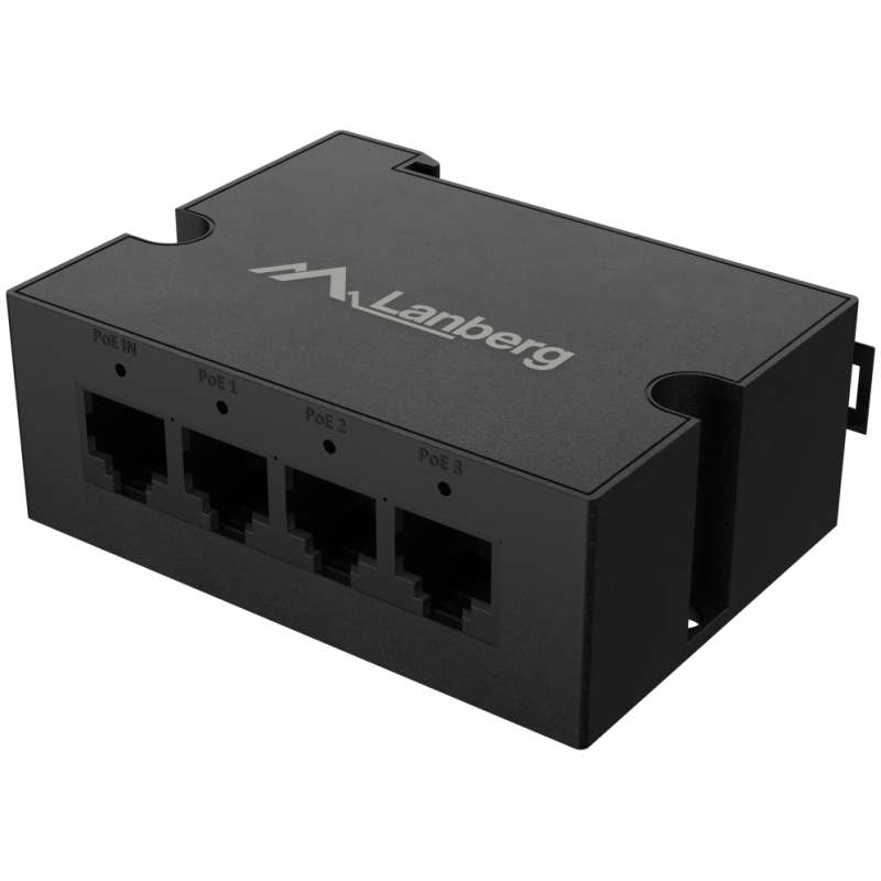 Lanberg DIN-GE4-BT-90W adaptador e inyector de PoE Gigabit Ethernet