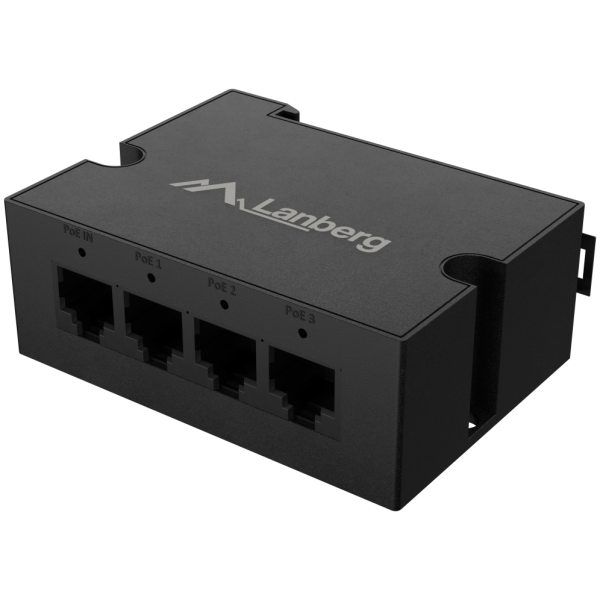 Lanberg DIN-GE4-BT-90W adaptador e inyector de PoE Gigabit Ethernet